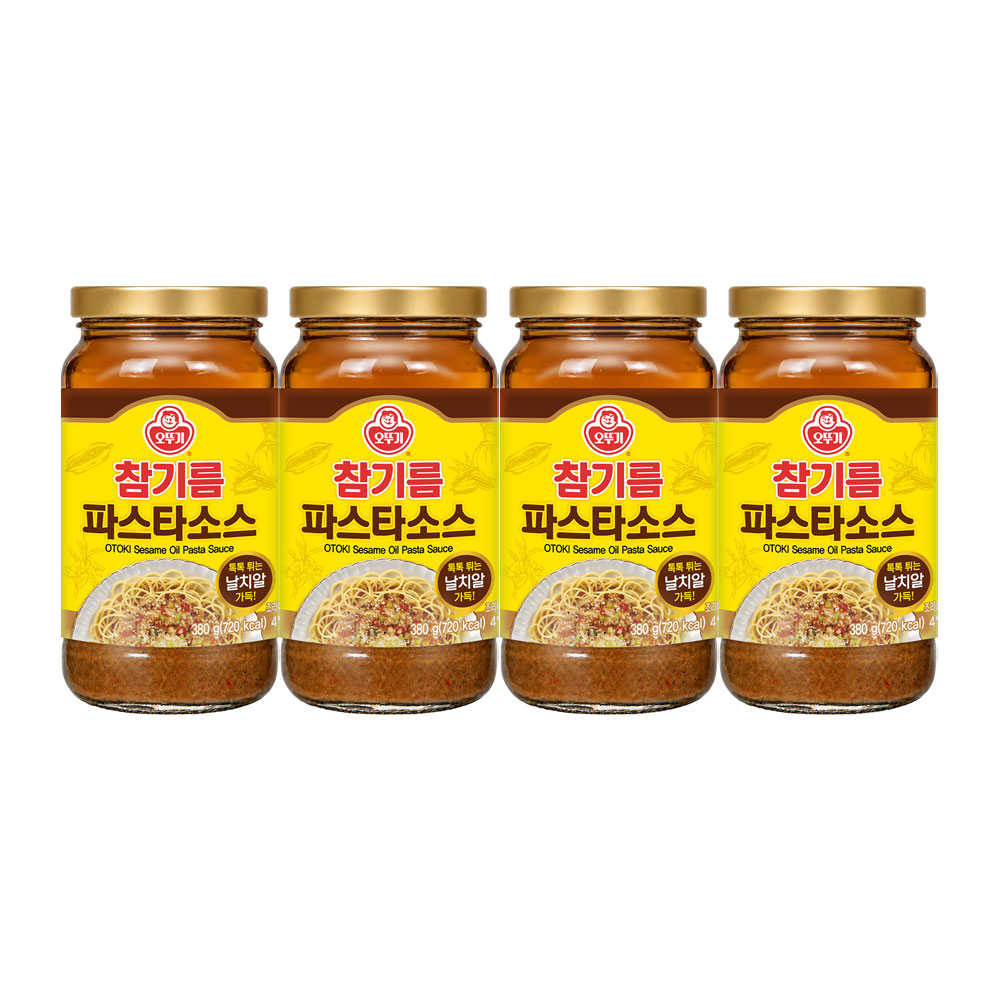 오뚜기 참기름 파스타소스 380g, 4개 - 상품 이미지