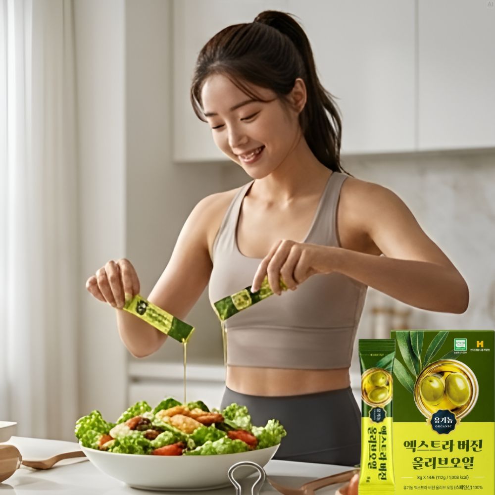 아침공복 마시는 생식용 먹는올리브오일 저온압착올리브유 산도 스틱 - 상품 이미지