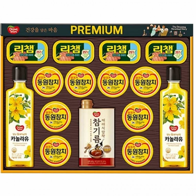 동원 참치리챔 15종 선물세트 친척선물세트 라이트스탠다드참치 참치햄세트 - 상품 이미지