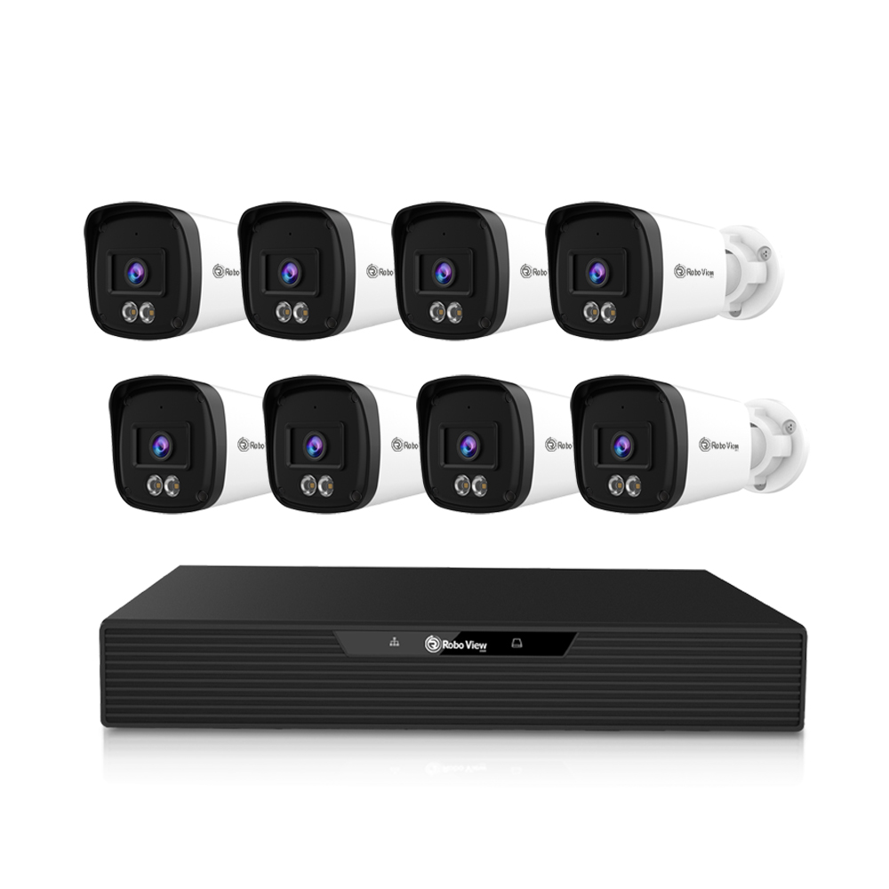 글로벌아이넷 로보뷰 NVR 8채널 AI POE CCTV 녹화기 4K UHD N5 8개 세트 - 상품 이미지