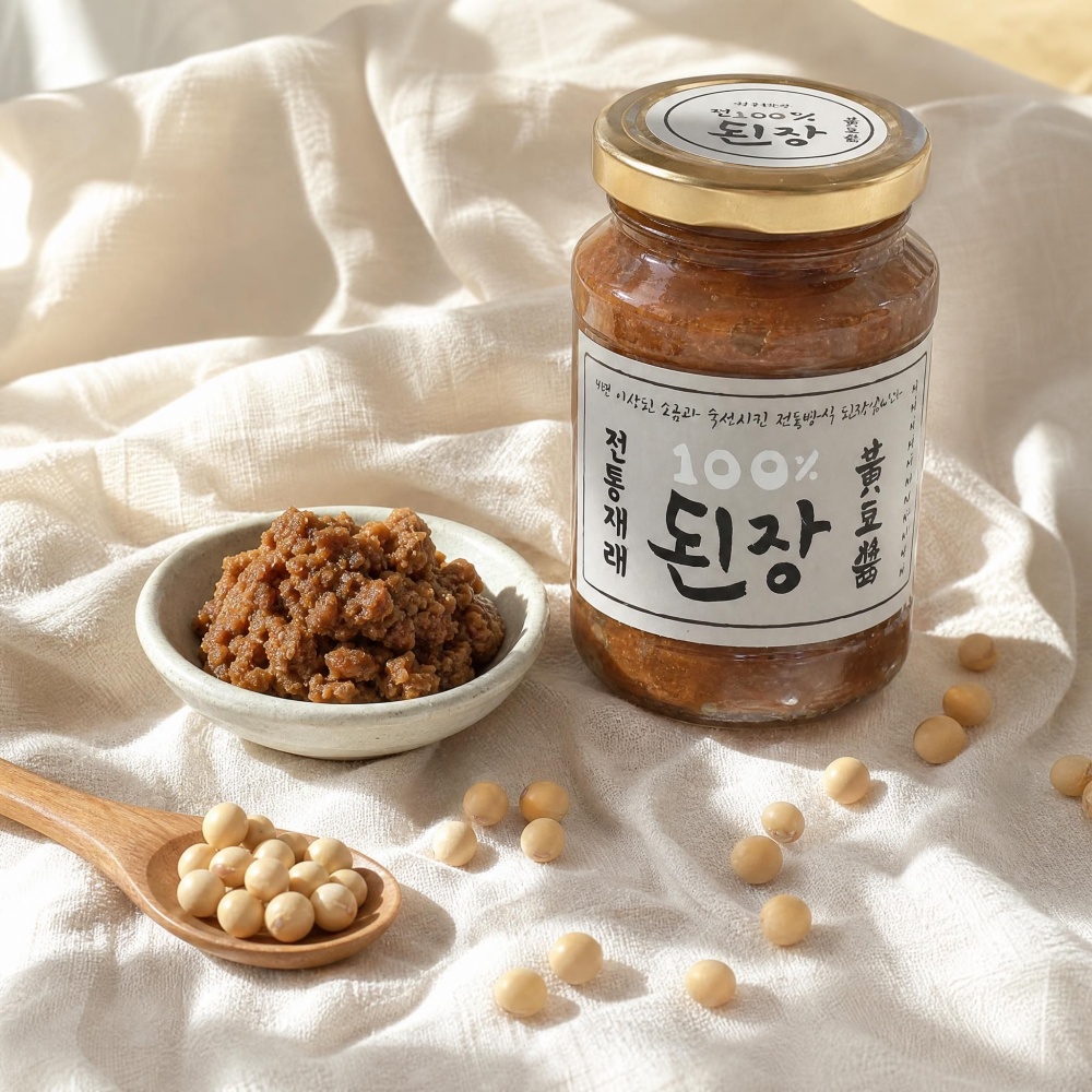 시골집 된장 국산 콩 맛있는 수제 된장 전통 한식 무첨가 재래식 300g, 2개 - 상세 이미지 2