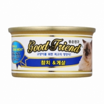 굿프랜드 고양이캔 통조림 참치 게살, 85g, 24개 - 상세 이미지 2
