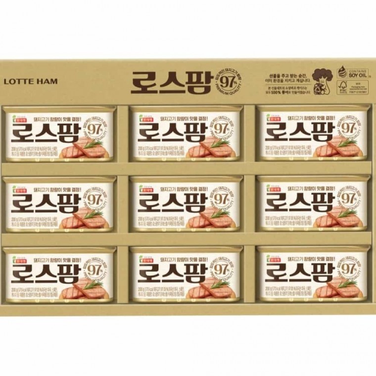 롯데햄 로스팜97 2x9호 추석선물 설선물 고급햄 도시락반찬 로스팜요리 - 상품 이미지