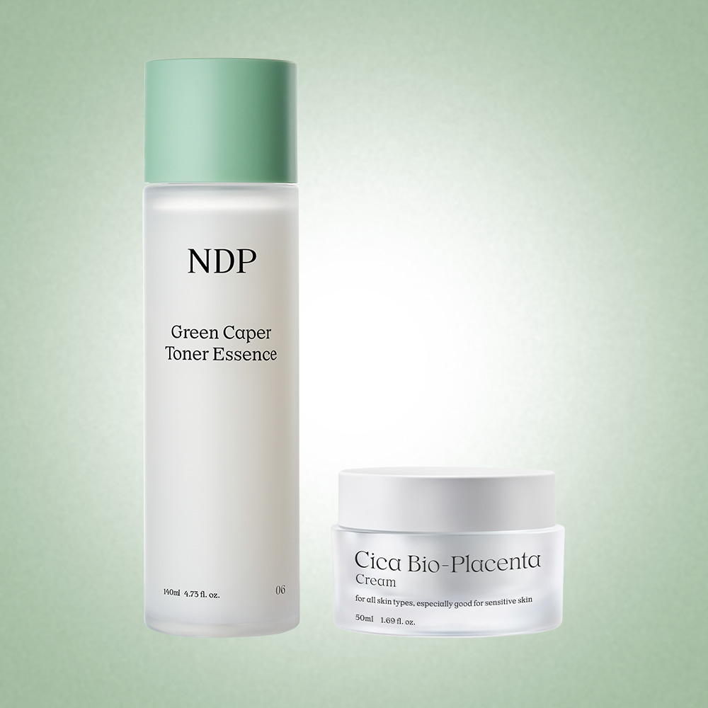 엔디피 NDP 그린케이퍼 토너 에센스 140ml+시카 바이오 플라센타 크림 50ml 2종 세트 - 상품 이미지