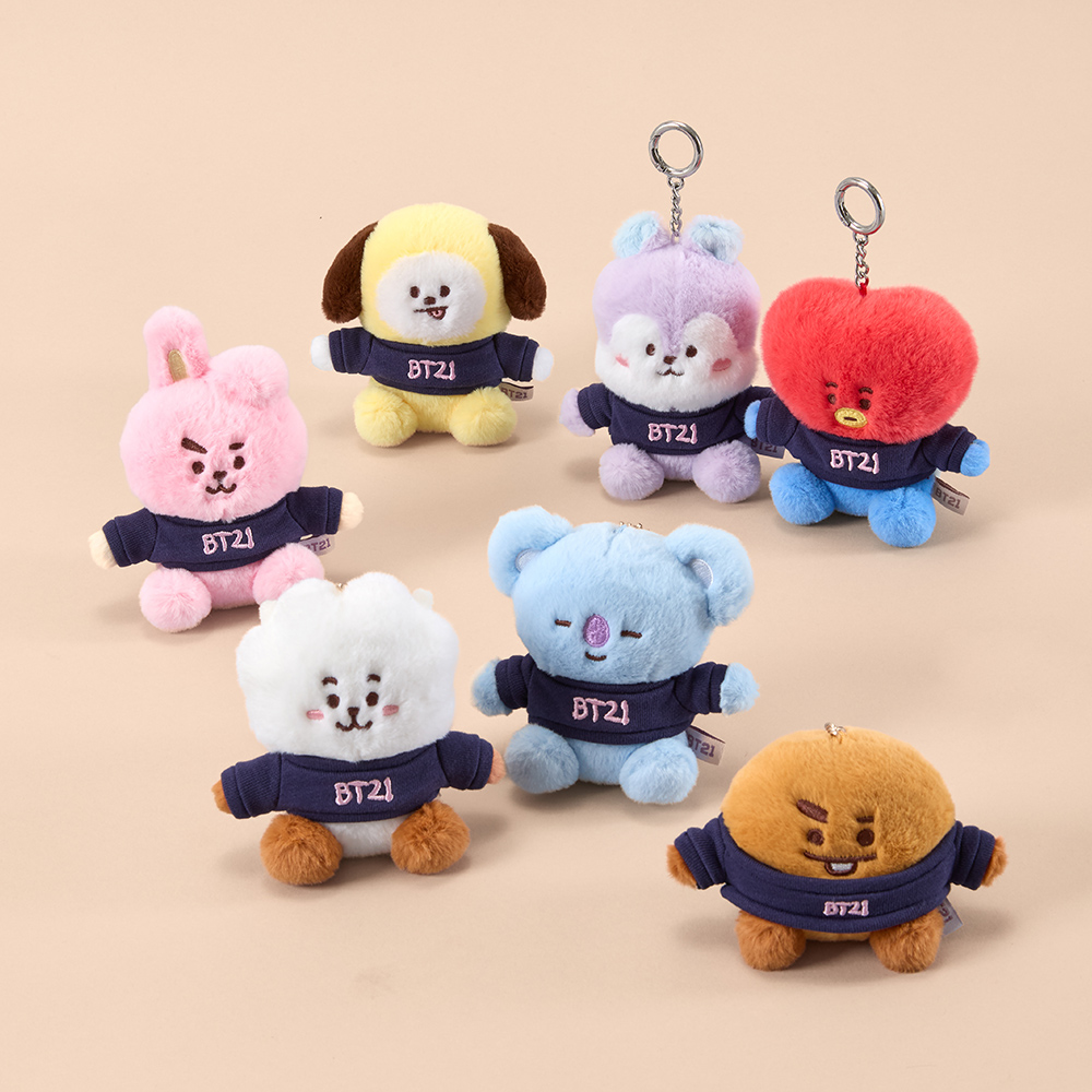 BT21 BASIC Plush Keyring 2026 F/W | Line Friends | Ontact Korea
