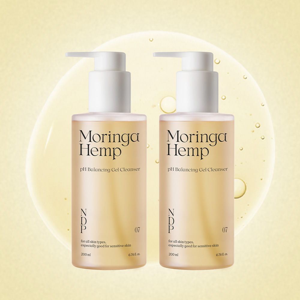 엔디피 NDP 모링가 햄프 약산성 저자극 젤 클렌저 200ml 2개 세트 - 상품 이미지