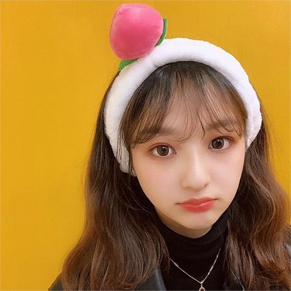 메이크업 극세사 헤어 데일리 귀여운 머리띠 부드러운 뽀글이 탄력 - 상품 이미지
