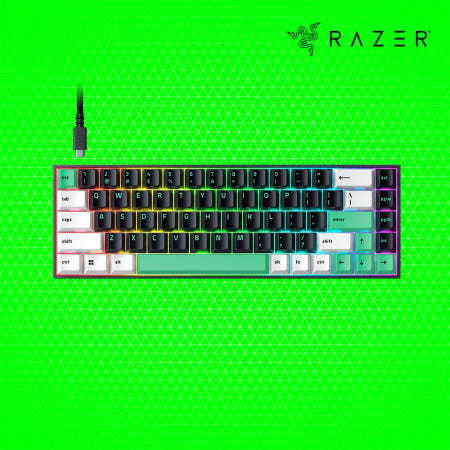 RAZER 레이저코리아 레클루사 X 미니 65% Reclusa X Mini 65% US 오렌지 택타일 핫스왑 유선 게이밍키보드