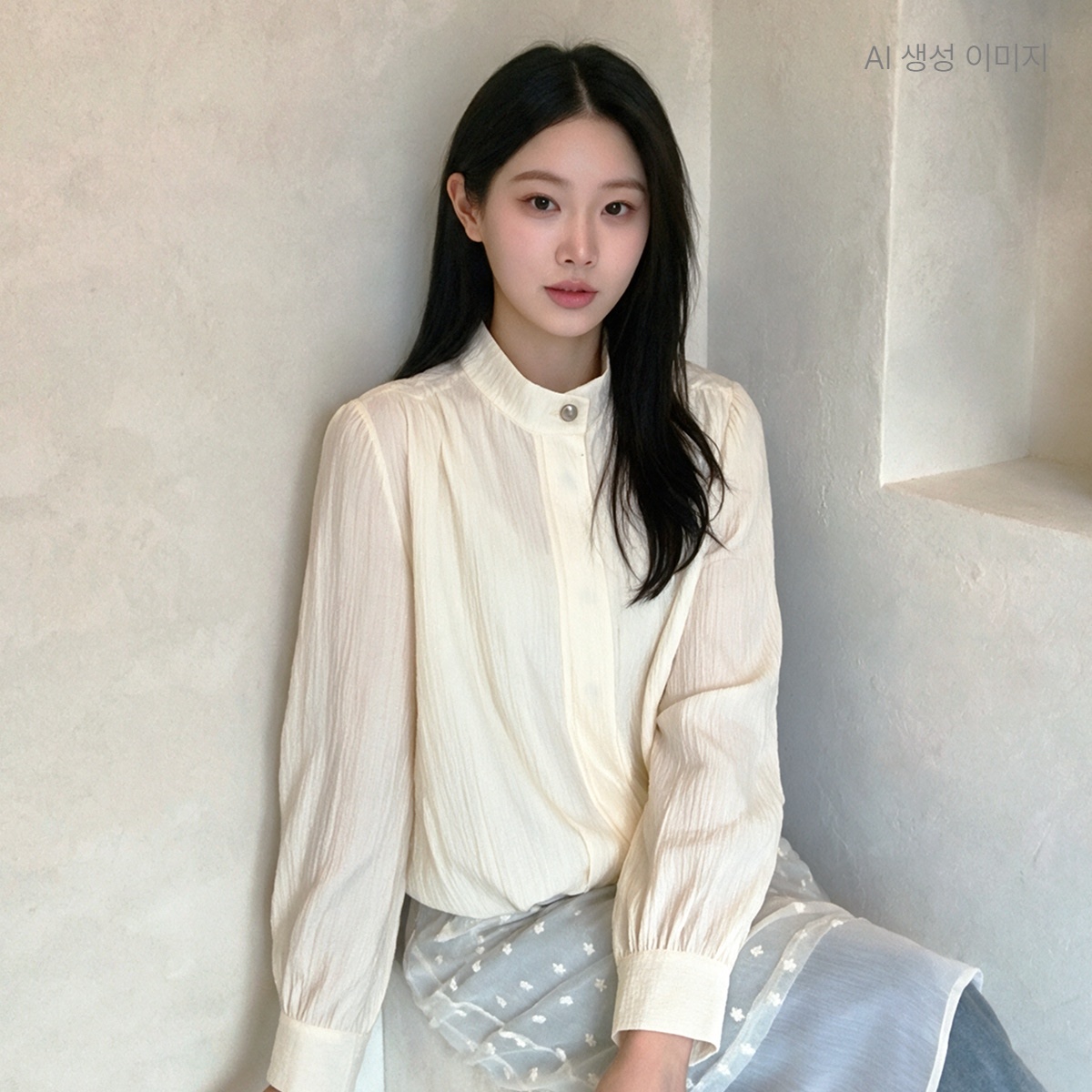 로엠 하이넥 블루종 점퍼 RMJPG24R11 - 상품 이미지