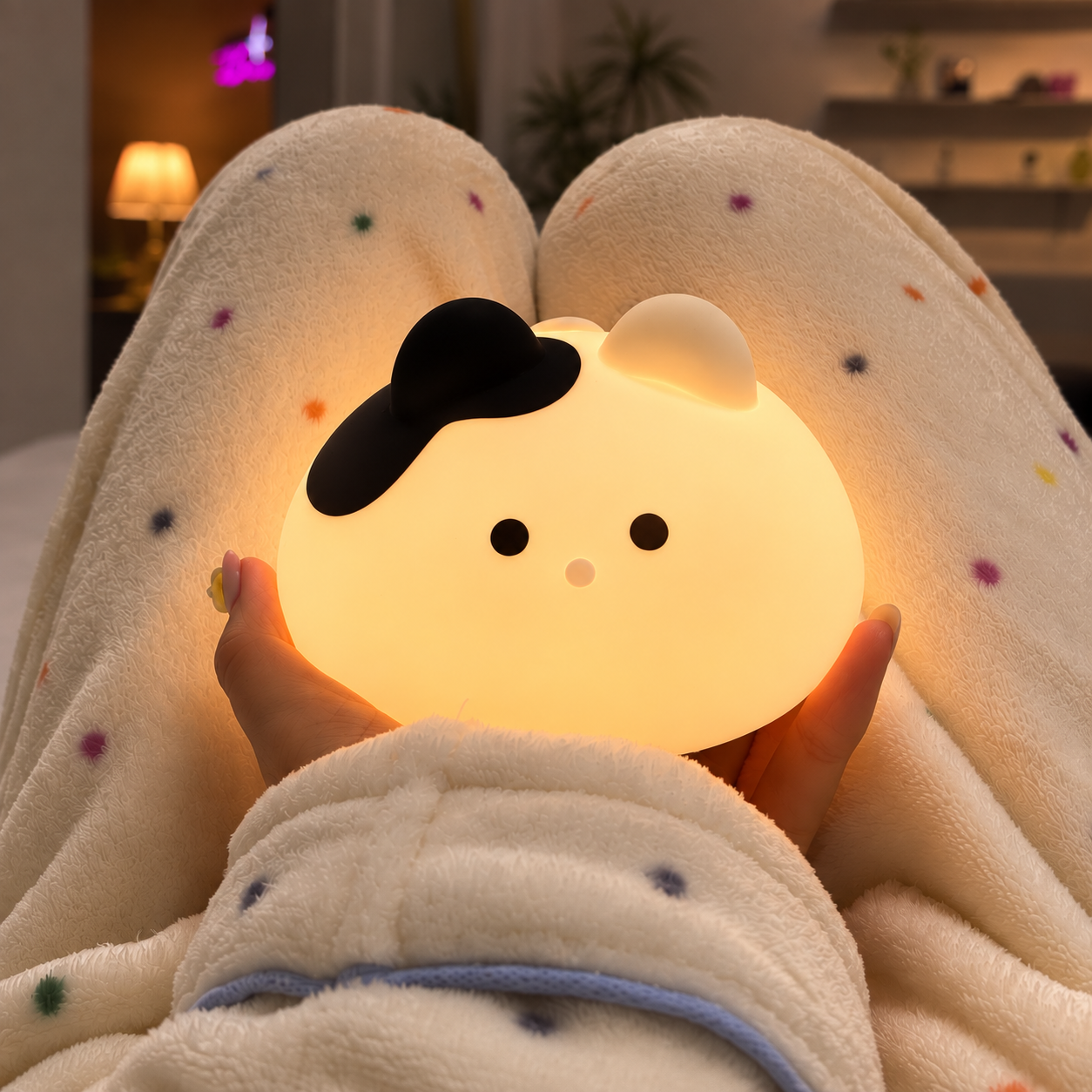 어리롭다 말랑냥냥 LED 고양이 무드등 침실등 수면등