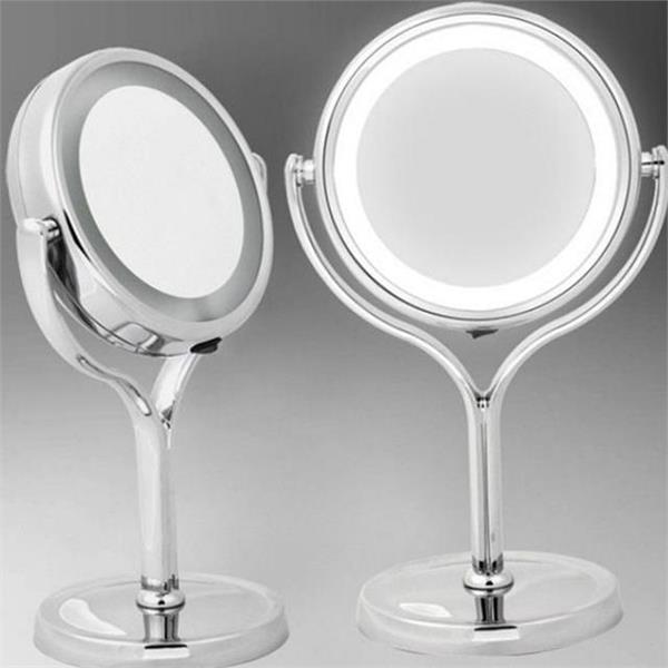 360도 led 탁상 거울 메이크업 led 화장 거울 건전지형 스탠드형 - 상품 이미지