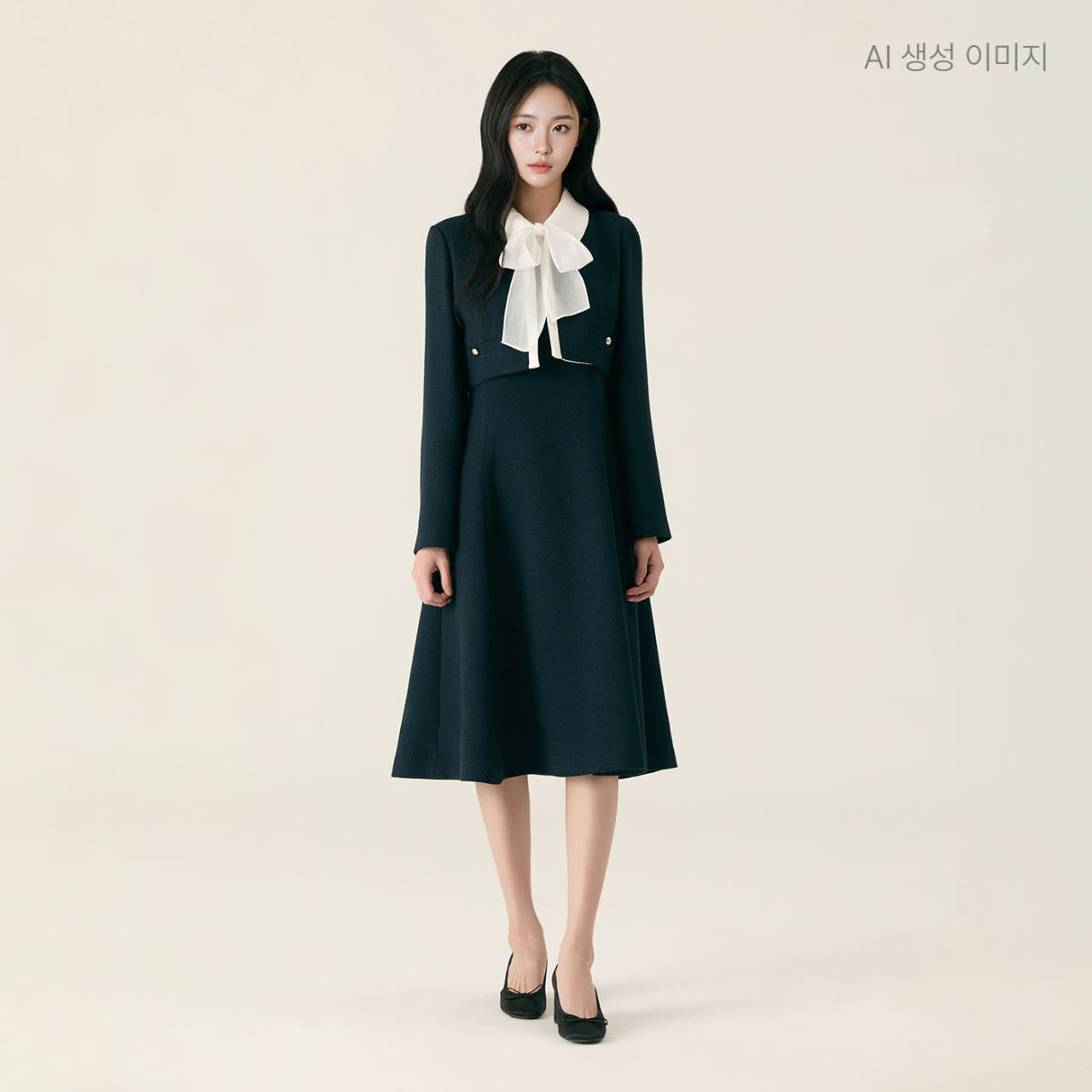 로엠 자켓형 2in1 롱 원피스 RMOWG12ST3 상품 이미지