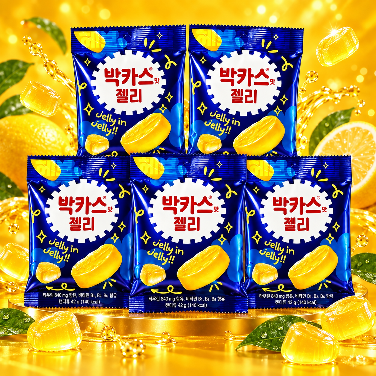 동아제약 박카스맛 박카스 젤리 42g (5봉) 어린이 영양 간식 비타민 젤리 상품 이미지