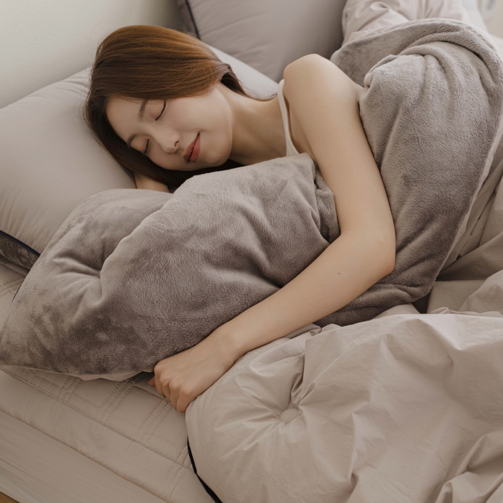 멜루나 겨울 극세사이불 양면 순면 고밀도 60수 차렵이불 순온 SS 이미지 4