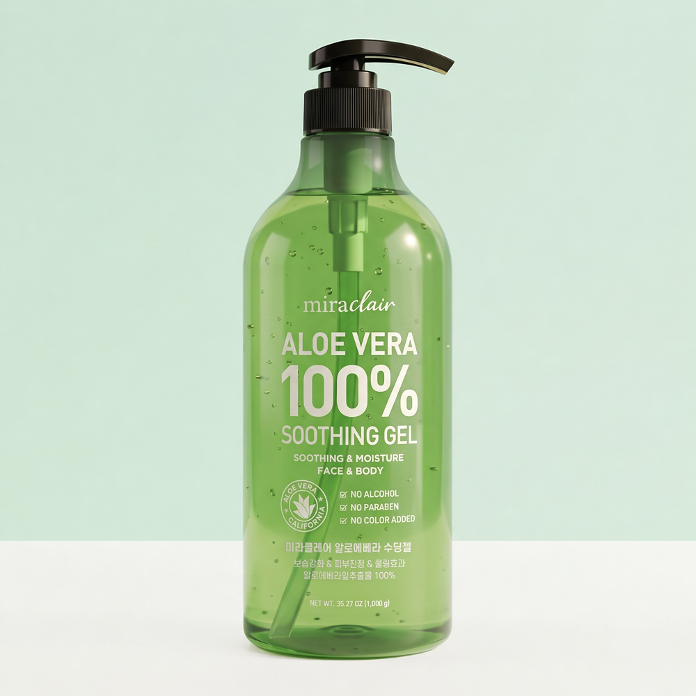 순도100% 수분촉촉 무알콜 수딩젤 고보습 진정 쿨링겔 알로에베라, 1L, 1개 - 상품 이미지
