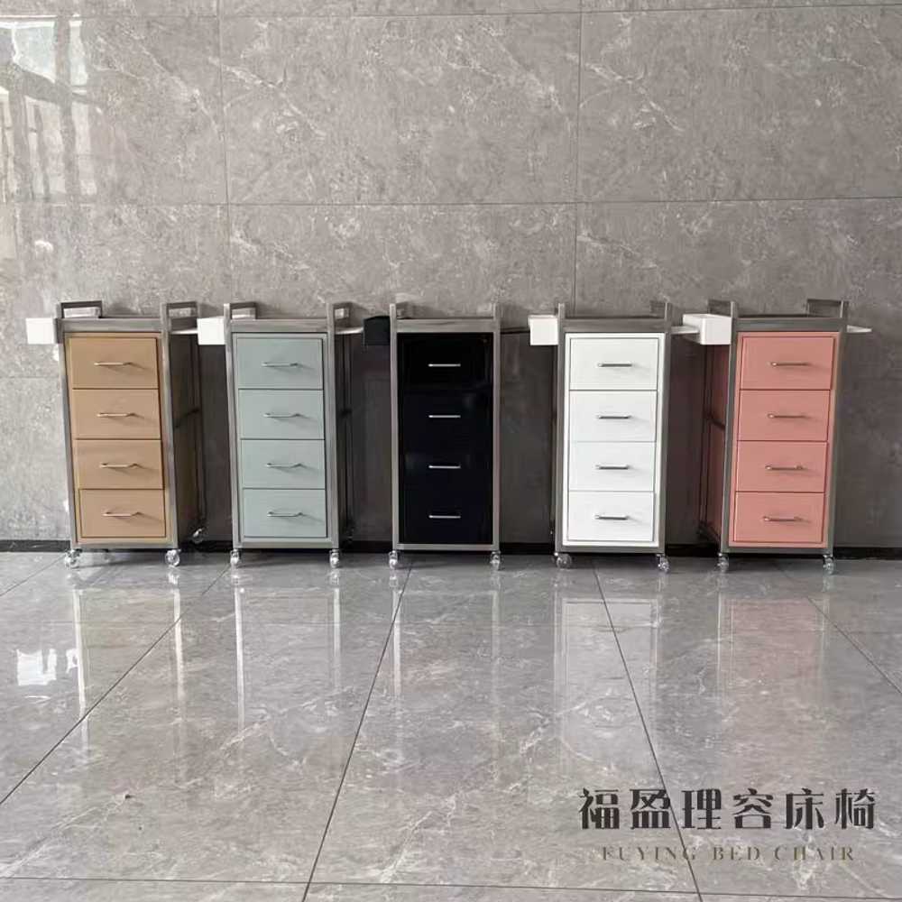미용실 커트 트레이 용품 보관 수납 이동식 캐비닛 이미지 6