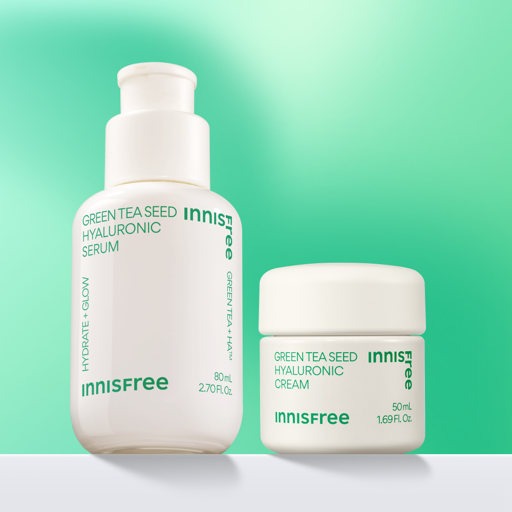 이니스프리 그린티 씨드 히알루론산 수분세럼 80mL + 그린티 씨드 히알루론산 수분크림 50mL 제품 이미지