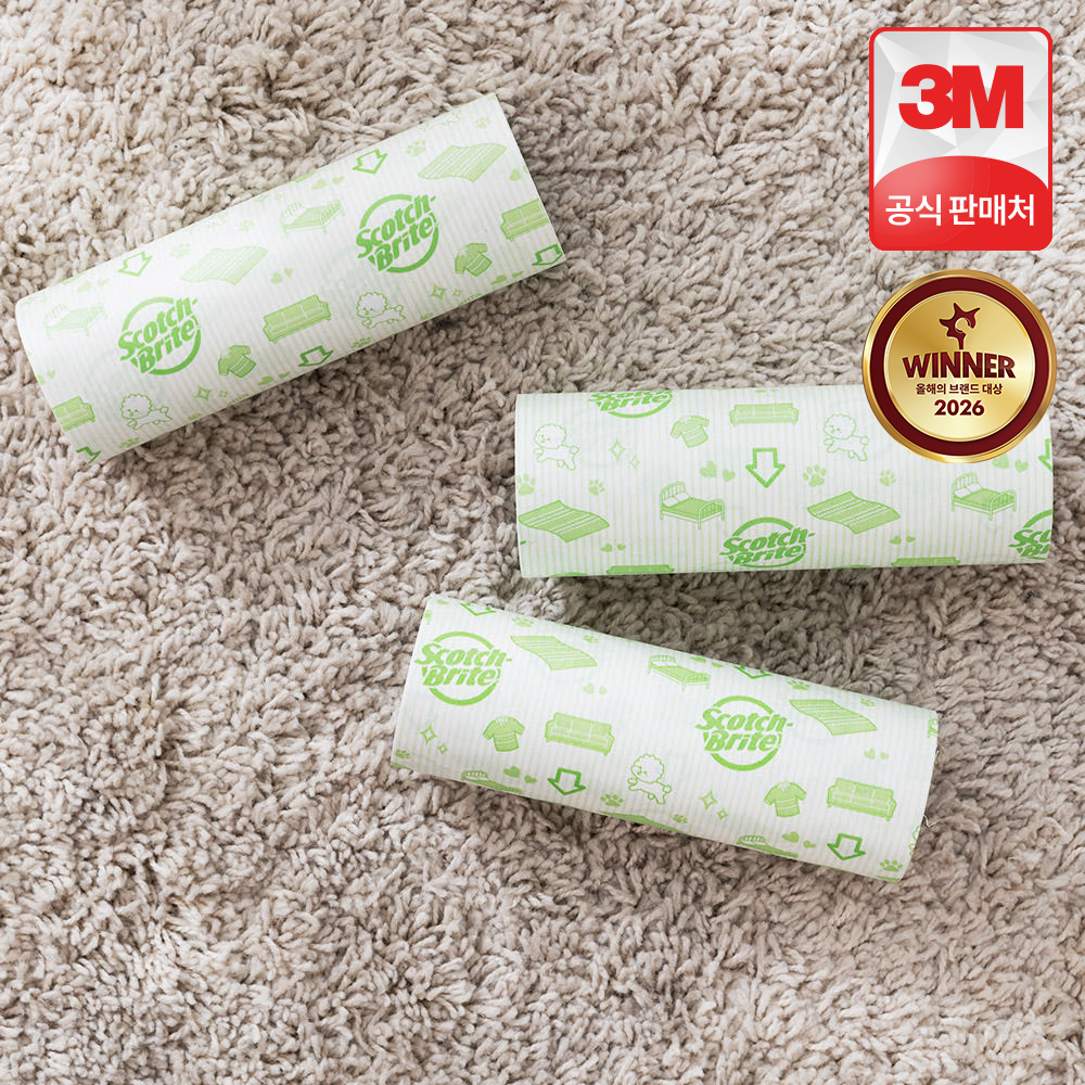 3M 스카치브라이트 대형 테이프클리너 리필 2+1입 상품 이미지