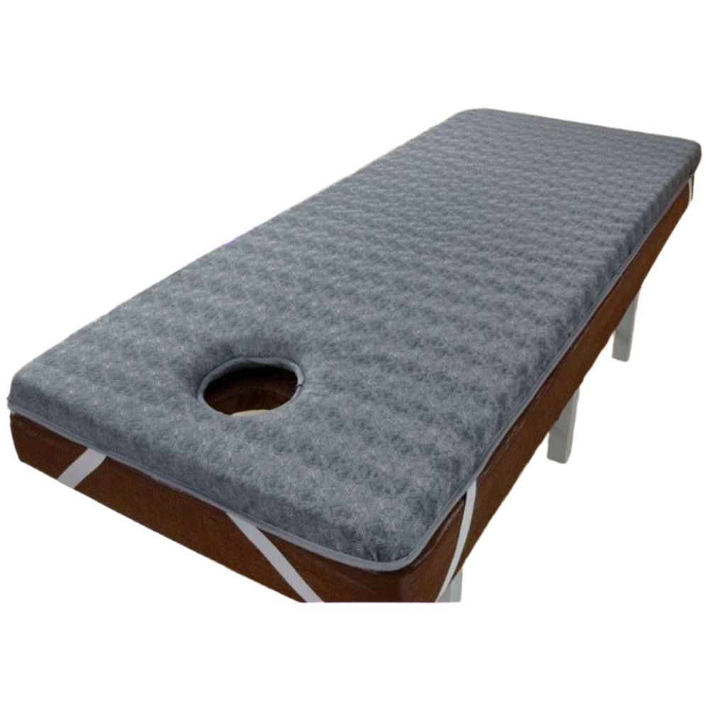 미용베드 토퍼 매트 마사지 침대 헤드홀 쿠션 피부관리 4cm 스퀘어 70x190cm - 상품 이미지