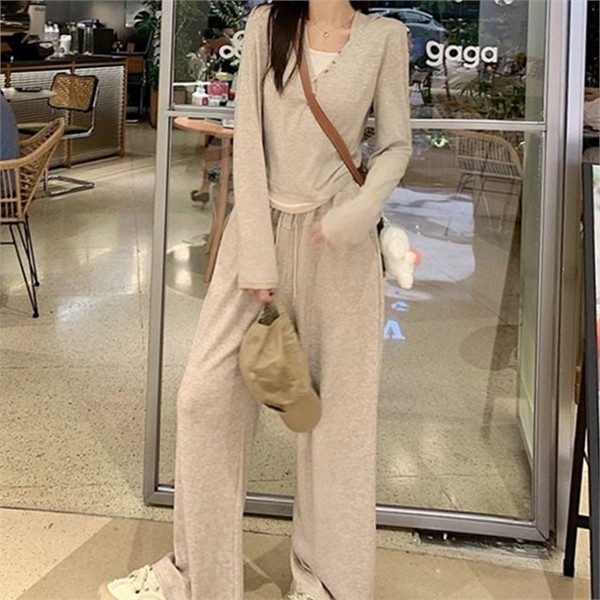 데일리 여성 후드 트레이닝 캐주얼 여성 트레이닝 투피스 상하의 바지 - 상품 이미지
