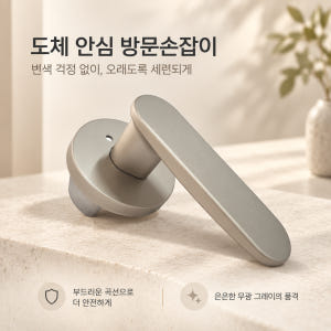 국산 항균 목문레버 도체204 목문 레버 도어락 시공편리 솔직 후기 | 실제 배치 사진 포함 - 상품 이미지 1
