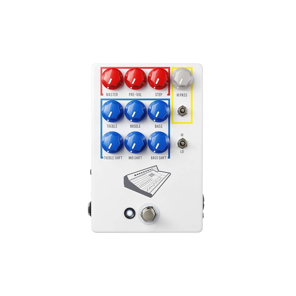 JHS Pedals Colour Box V2 기타 마이크 프리앰프 DI박스 3밴드 EQ 이펙터 Guitar Effect Device - 상품 이미지