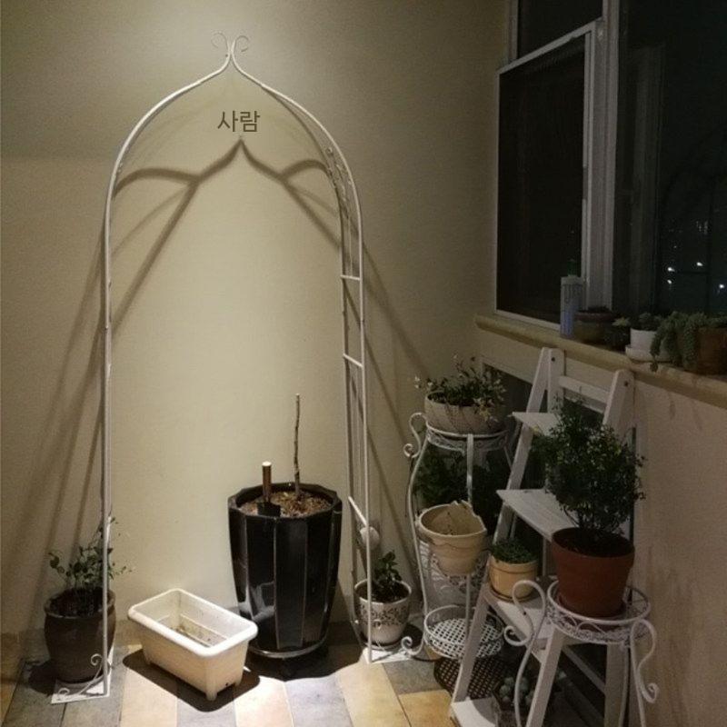 넝쿨지지대 철제스탠드 프레임 울타리 아치형 장미 테라스 80cm - 상세 이미지 4