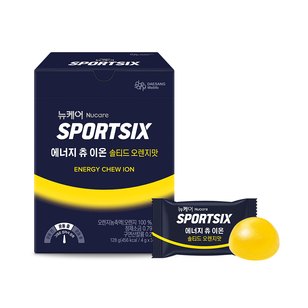 뉴케어 스포식스 에너지 츄 젤 구미, 32개입 솔티드 오렌지, 128g, 4개 - 상세 이미지 5