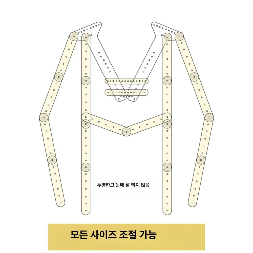 누끼 옷걸이 투명 아크릴 바지걸이 촬영소품 - 상세 이미지 4