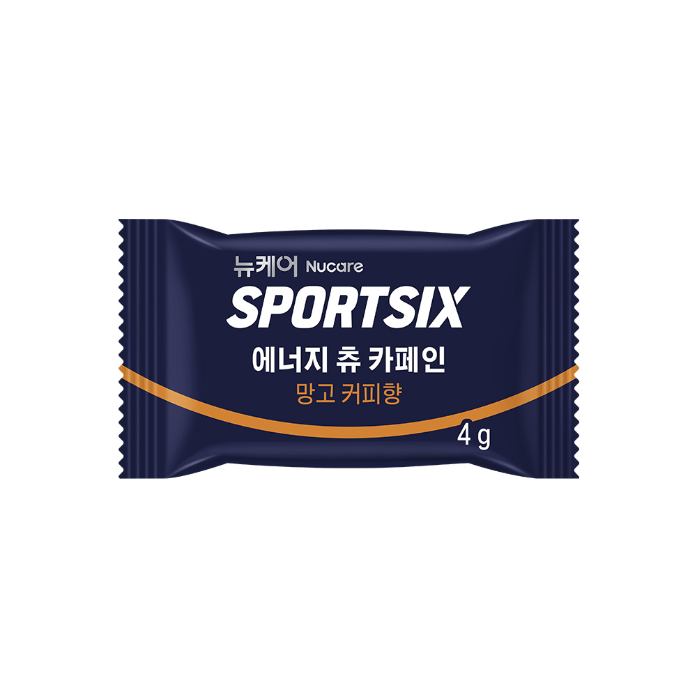 뉴케어 스포식스 에너지 츄 젤 구미, 32개입 망고 커피향, 128g, 4개 - 상세 이미지 3
