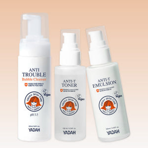 야다 안티티 트러블 케어 3종(토너 100ml+에멀전 100ml+클렌저 ... 솔직 후기 | 피부 타입별 분석 - 상품 이미지 1