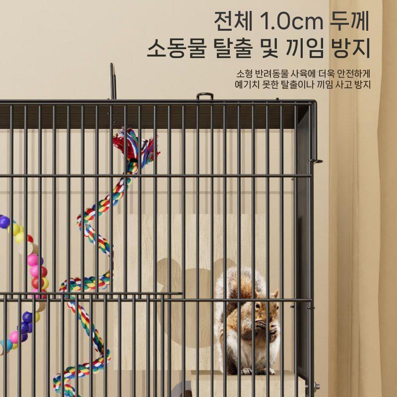다람쥐 케이지 하우스 피그미 철장 은신처 친칠라 대형 42-32-60cm - 상세 이미지 5