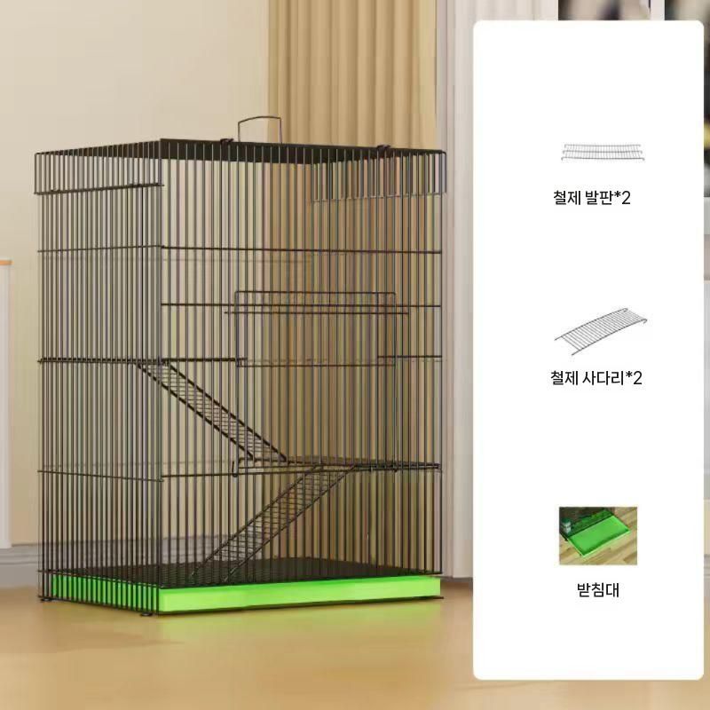 다람쥐 케이지 하우스 피그미 철장 은신처 친칠라 대형 42-32-60cm - 상세 이미지 2