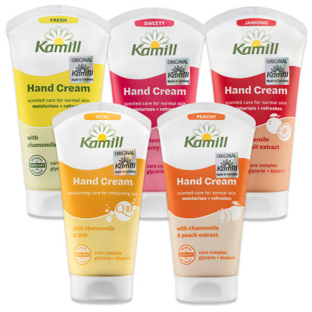 달콤향 핸드 크림 카밀 75ml 5종구성(자몽 바이탈큐텐 프레쉬 피치 스위티) KAMILL