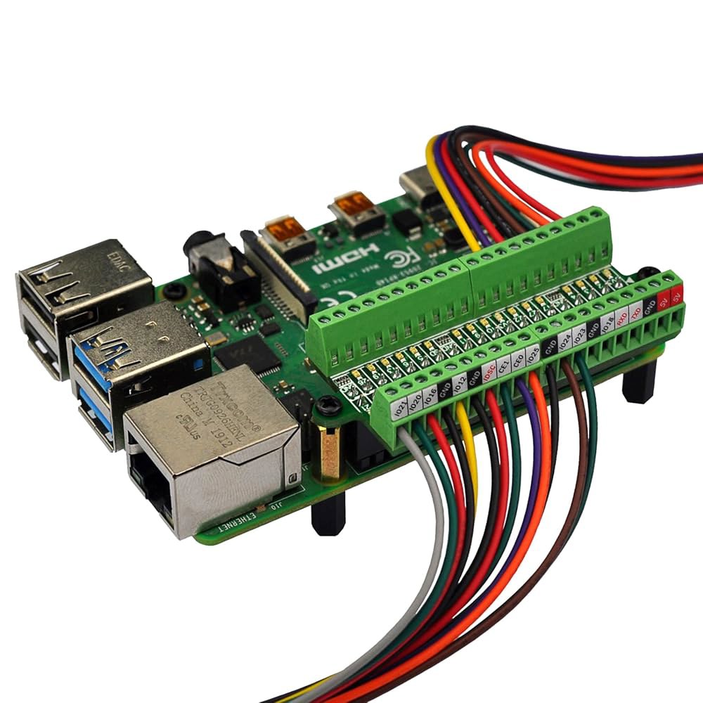 라즈베리 파이용 초소형 GPIO 상태 LED 및 터미널 블록 브레이크아웃 보드 모듈 - 상세 이미지 2