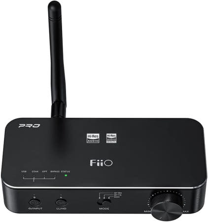 [해외]FiiO BTA30PRO 블루투스 리시버 휴대용 송신기 스테레오 무선 고해상도 aptX/LDAC DSD256 광/동축/라인아웃 PC/TV/스피커 홈 오디오용