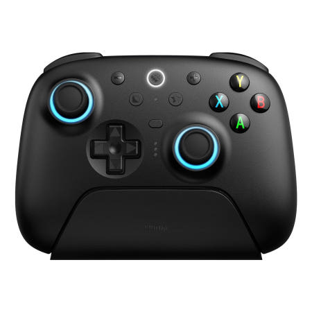 [해외]PC Steam 및 Android용 8Bitdo Ultimate 2 무선 컨트롤러 블랙 TMR 홀/촉각 트리거 8Speed 2.4GHz 1000Hz 폴링 레이트 모션 Bla