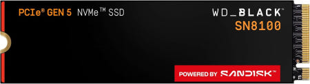 [해외]WD_Black SN8100 1TB NVMe SSD PCIe 5.0x4 M.2 2280 최대 14900MB/s 읽기 속도 11000MB/s 쓰기 AI 리케이션 게임 영상 S