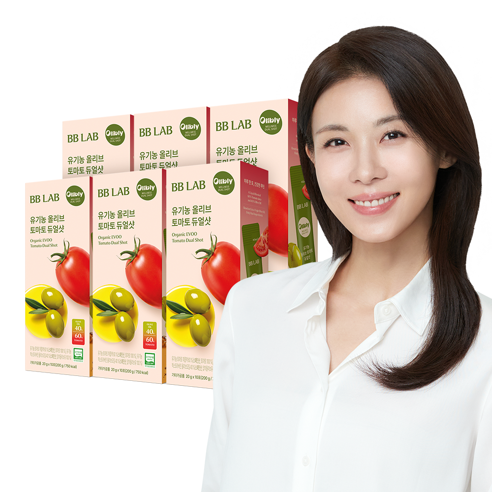 비비랩 유기농 올리브 엔 토마토 듀얼샷 6박스 엑스트라버진 오일 올토샷 착즙 라이코펜 - 상품 이미지
