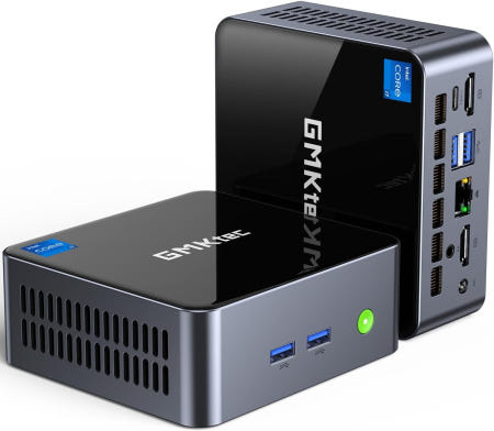 [해외]GMKtec 미니 PC 인텔 코어 i71185G7 (최대 4.8 GHz) 16GB DDR4 512GB SSD 데스크톱 컴퓨터 WiFi 6 BT 5.2/DP 16GB+512G
