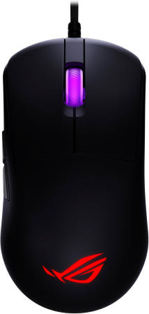 [해외]ASUS ROG 하프 미니 코어 유선 게이밍 마우스 USB 블랙 컴팩트한 디자인 오른손잡이용 52g 경량 12K DPI 가 기어 링크 웹 Harpe Mini Core Wir