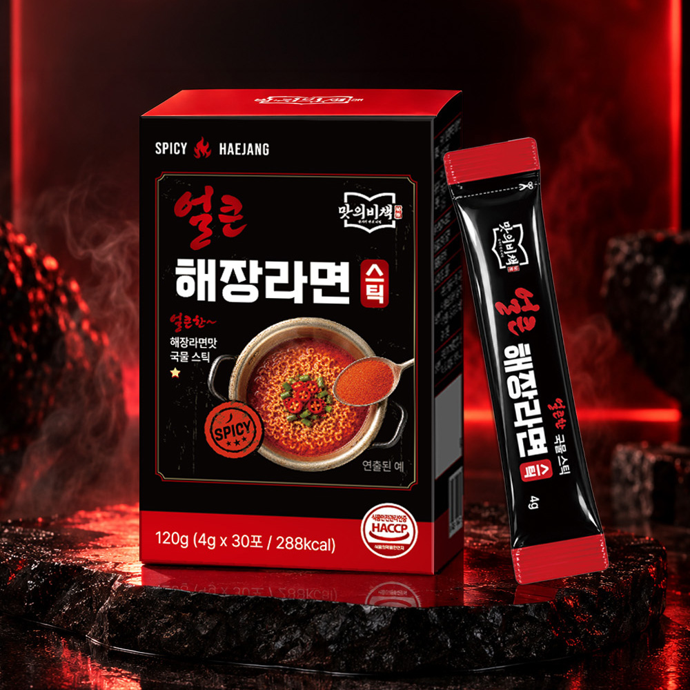 맛의비책 얼큰 해장라면 스틱 120g, 1개 상품 이미지