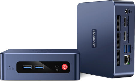 [해외]Beelink SER3 미니 PC AMD Ryzen 3 3200U ( 3.5GHz) 8GB DDR4 480GB NVMe SSD 데스크톱 컴퓨터 4K 듀얼 3200U 8G/4