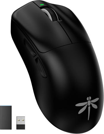 [해외]VGN 드래곤플라이 F1 프로 맥스 무선 게이밍 마우스 130시간 플레이 가능 55g 경량 PAW3395 26K DPI 플래그십 센서 4000Hz 폴링 레이트 지원 F1 M