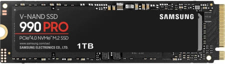 [해외]삼성 SSD 990 1TB PCIe 4.0 M.2 2280 최대 7450 MB/s 고성능 컴퓨팅 게이밍 및 중대형 워크스테이션용 NVMe 내부 (MZV9P1T0B/AM) 1