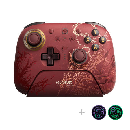 [해외]8Bitdo 얼티밋 2 무선 게이밍 컨트롤러 WUCHANG 폴른 페더스 TMR 전환 가능한 홀 효과/촉각 트리거 백 버튼 RGB 파이어 링 8스피드 테크 윈도우 및 안드로이