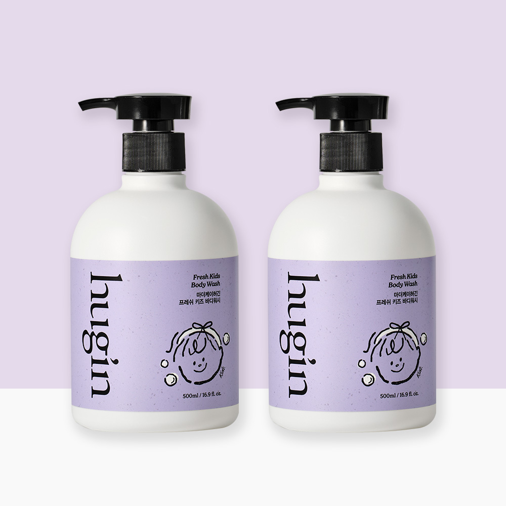 허긴 프레쉬 대용량 키즈 바디워시 500ml+500ml 어린이용워시 유아용 저자극