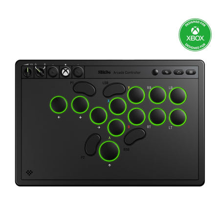 [해외]8BitDo 올버튼 아케이드 컨트롤러 Xbox Series XS One 및 PC용 공식 라이선스 2.4G 무선 레버리스 저프로파일 기계식 스위치 프로그래밍 가능 핫스왑 PC
