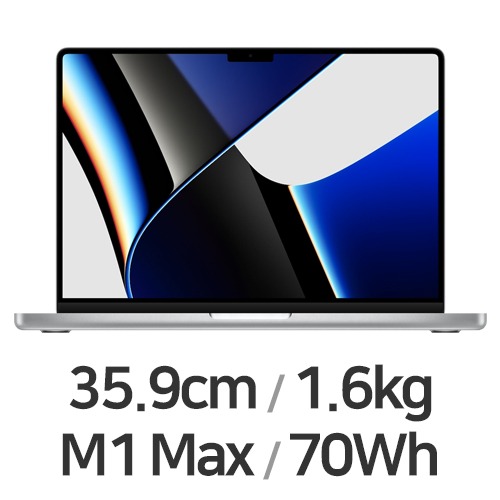 M1맥스 10코어 CPU 32코어 GPU 실버