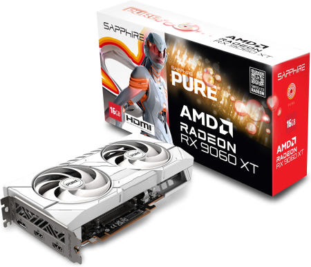 [해외]사파이어 113500220G 순수 AMD RadeonTM RX 9060 XT Gaming OC 그래픽 카드 16GB GDDR6 RDNA 4 탑재